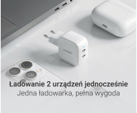 Silver Monkey Ładowarka GaN Smart Duo 48W PD Biała - 1417245 - zdjęcie 2